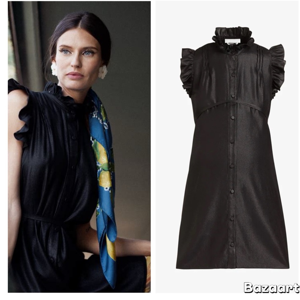 NWT Bianca Balti The Sycamore Mini Dress Maternity Black Sz 12